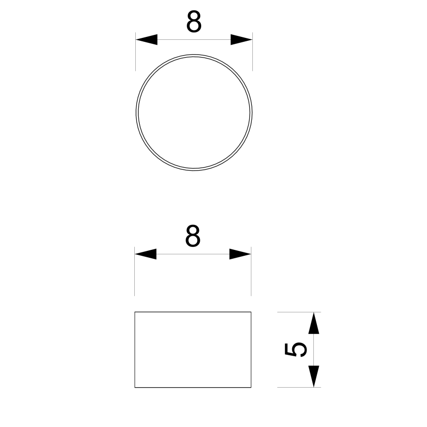 Spot DIXIE 1xGX53/11W/230V zwart