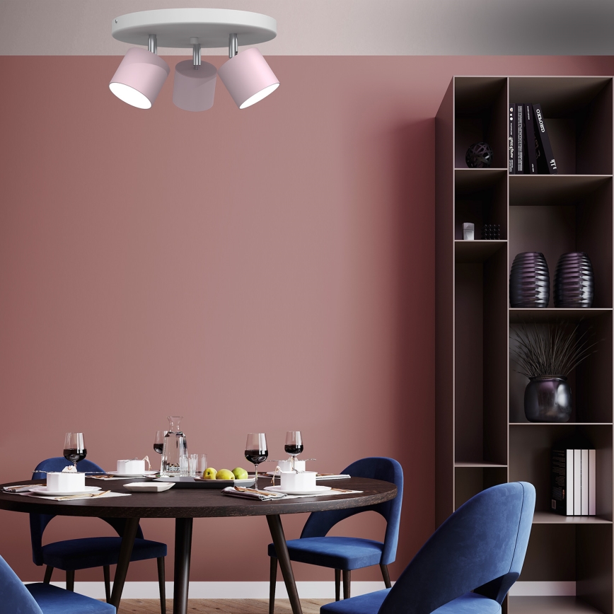 Spot DIXIE 3xGX53/11W/230V roze