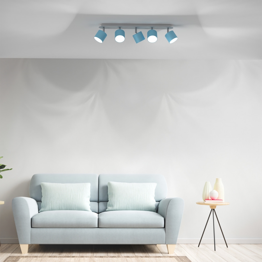 Spot DIXIE 5xGX53/11W/230V blauw