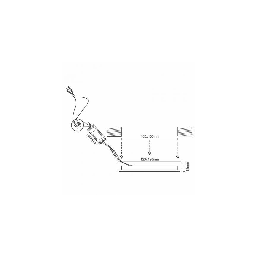 Spot encastrable à intensité variable LED/6W/230V 3000-6500K Wi-Fi Tuya