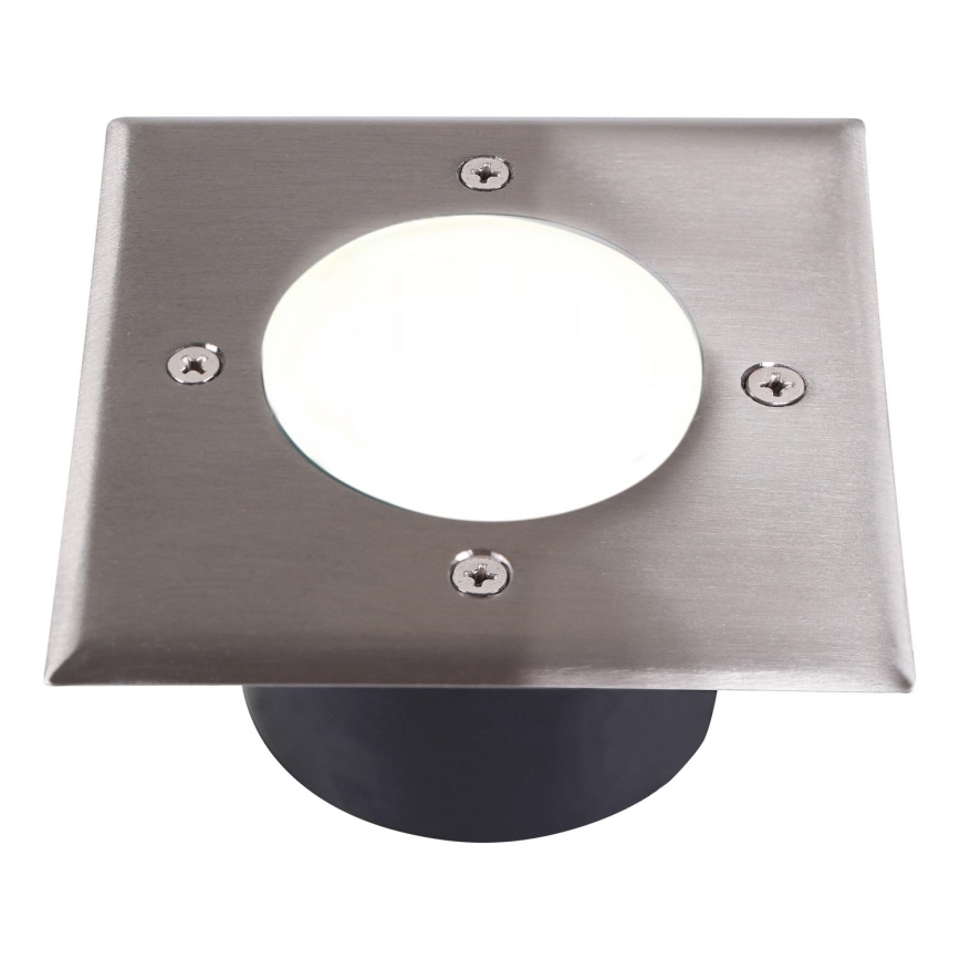Spot encastrable dans le sol MIVO LED/3W/230V 12x12 cm IP67 chrome mat
