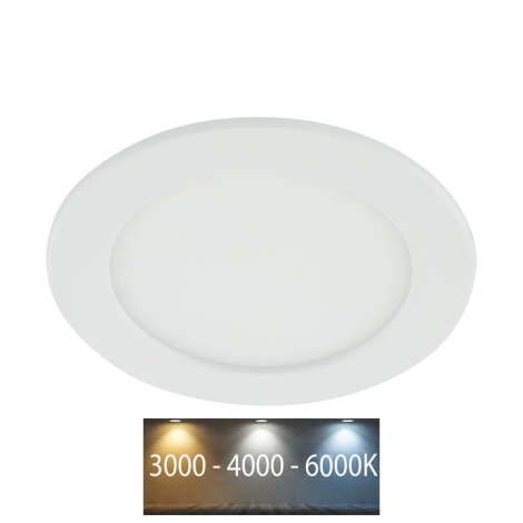 Spot encastrable LED 12W 140° IP65 salle de bain 108 mm extérieur