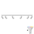 Spot encastrable de salle de bain LED RGBW dimmable TURYN 6xGU10/6,5W/230V 2700-6500K Wi-Fi IP44 blanc