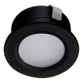 Spot encastrable extérieur IMBER LED/1W/12V 6500K d. 3 cm 30 lm IP65 noir