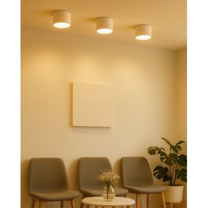 Spot encastrable LED/10W/230V 3000/4000/6400K Ø 12 cm blanc