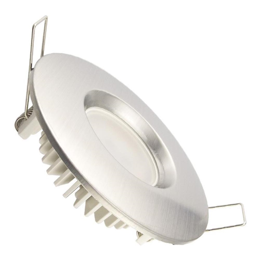 Spot encastrable LED salle de bain LED/7W/230V 4000K argent IP44