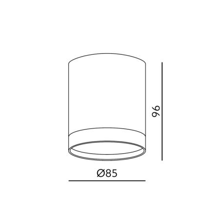 Spot encastrable OH12 1xGX53/35W/230V Ø 9,6 cm blanc