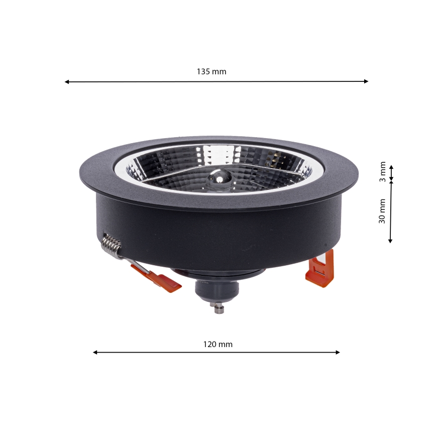 Spot encastrable REDONDO 1xAR111 - GU10/25W/230V