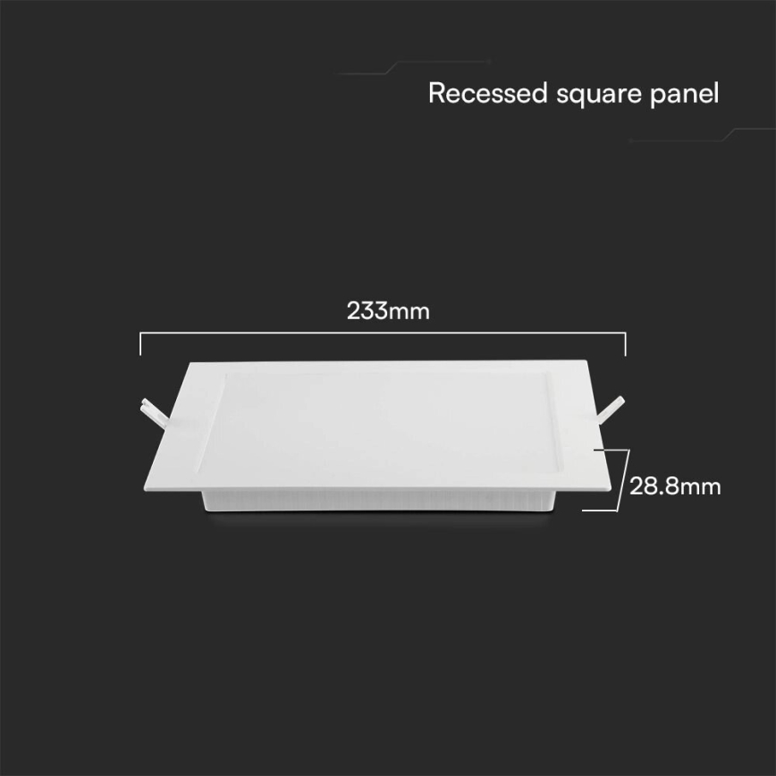 Spot encastrable SAMSUNG CHIP LED/18W/230V 4000K 22x22 cm blanc