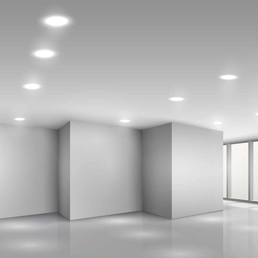 Spot encastrable SAMSUNG CHIP LED/24W/230V 6500K d. 29,4 cm blanc