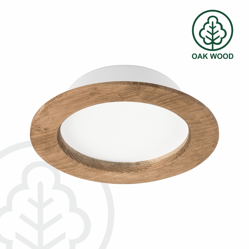 Spot encastrable WOODY SPOT LED/12,5W/230V 4000K noyer ø 16 cm