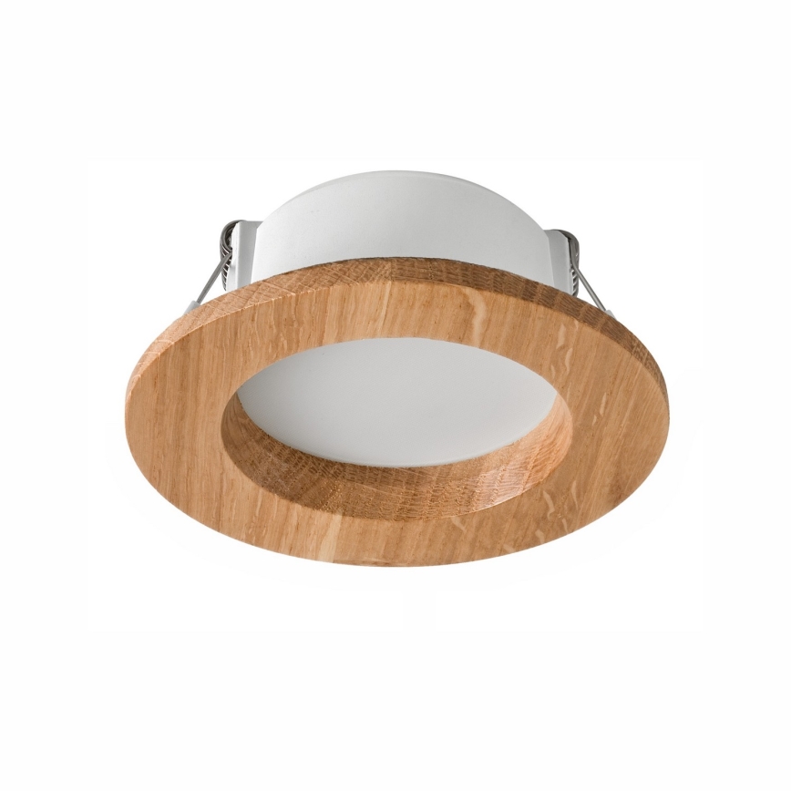 Spot encastrable WOODY SPOT LED/5,5W/230V 4000K chêne ø 10 cm