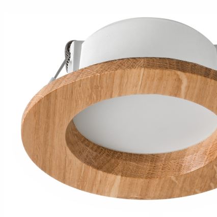 Spot encastrable WOODY SPOT LED/5,5W/230V 4000K chêne ø 10 cm
