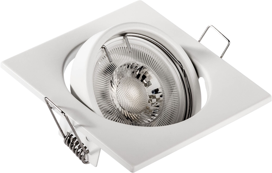 Spot encastré 1xGU10/MR16/10W/230V 9x9 cm blanc