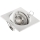 Spot encastré 1xGU10/MR16/10W/230V 9x9 cm blanc