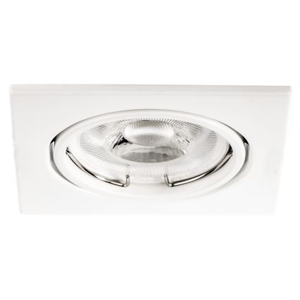 Spot encastré 1xGU10/MR16/10W/230V 9x9 cm blanc