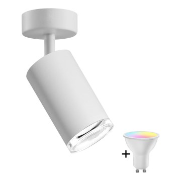 Spot encastré de salle de bain dimmable LED RGBW TURYN 1xGU10/6,5W/230V 2700-6500K Wi-Fi IP44 blanc