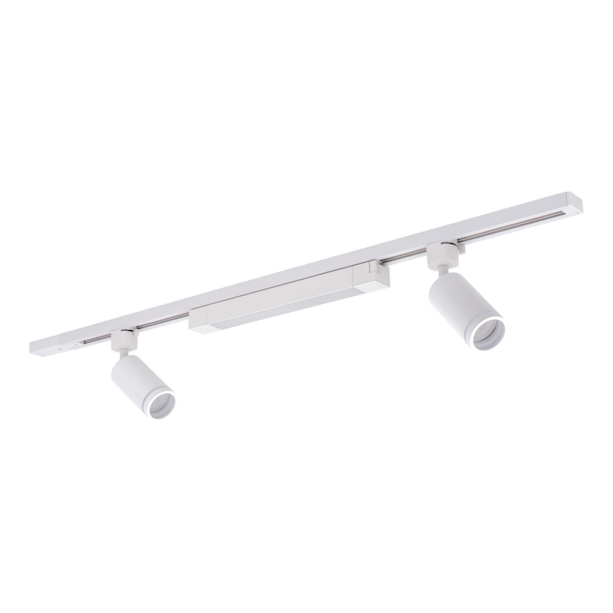 Spot encastré LED dans le système de rail TRACER 2xGU10/10W/230V + LED/20W 1 m blanc