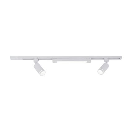 Spot encastré LED dans le système de rail TRACER 2xGU10/10W/230V + LED/20W 1 m blanc