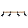 Spot FAGER 4xGU10/10W/230V zwart