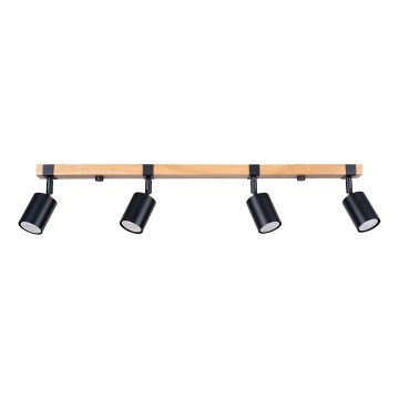 Spot FAGER 4xGU10/10W/230V zwart