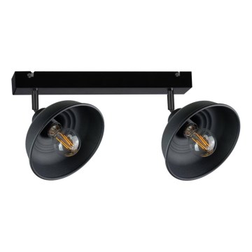Spot FAUN 2xE27/60W/230V noir