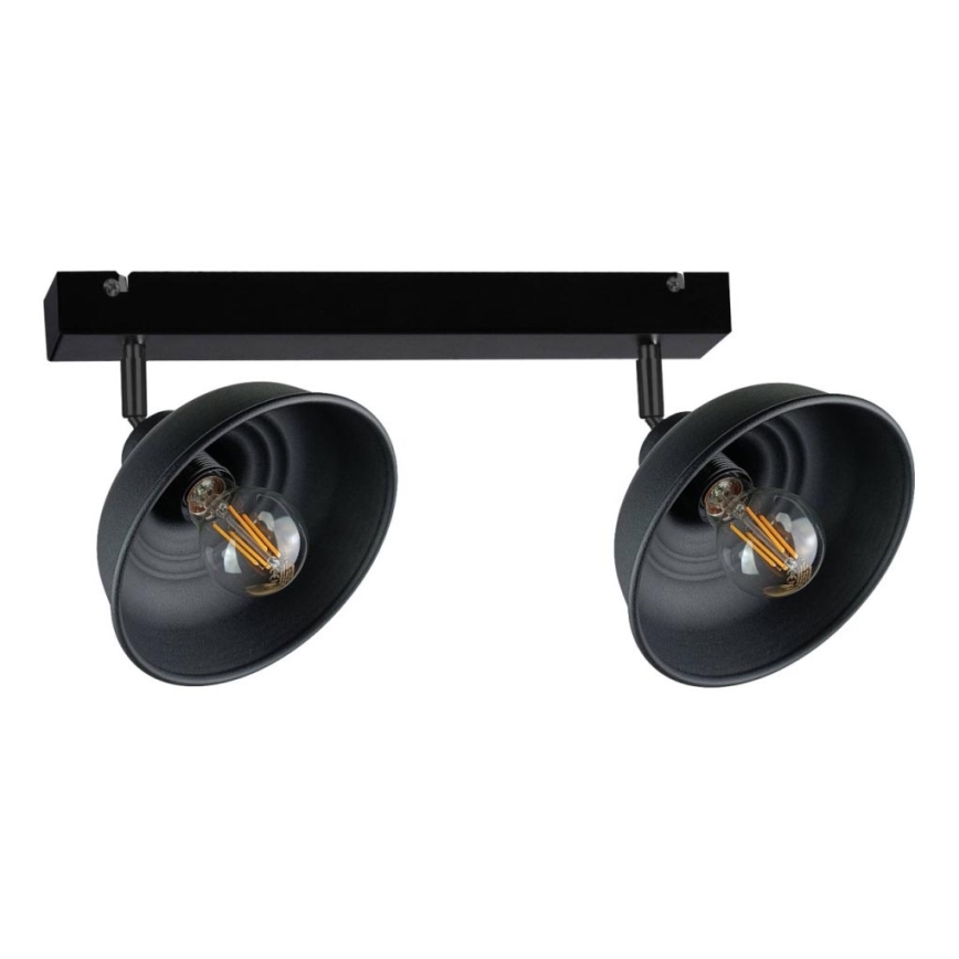 Spot FAUN 2xE27/60W/230V zwart