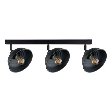 Spot FAUN 3xE27/60W/230V noir