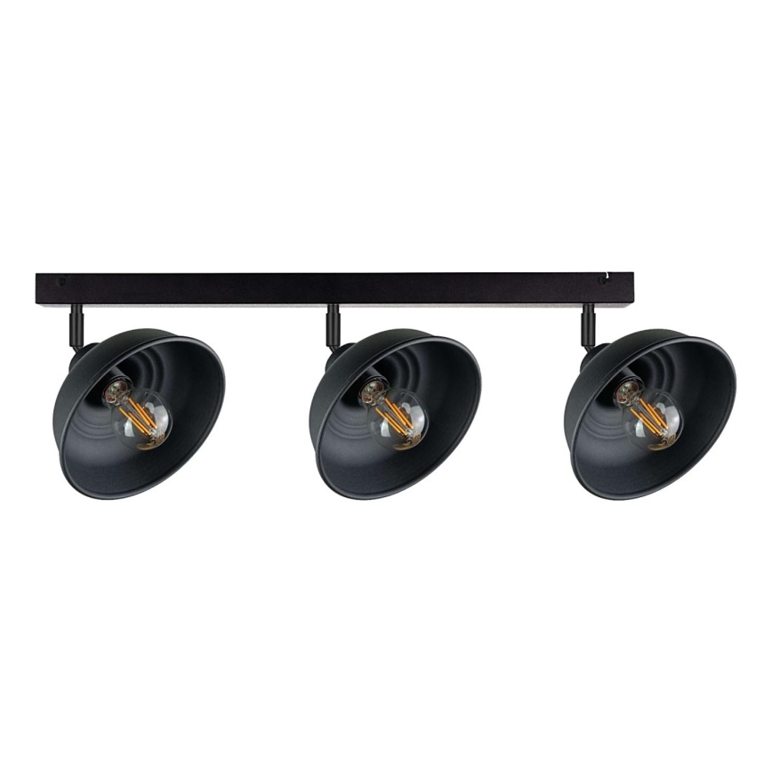 Spot FAUN 3xE27/60W/230V noir