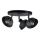 Spot FAUN 3xE27/60W/230V zwart
