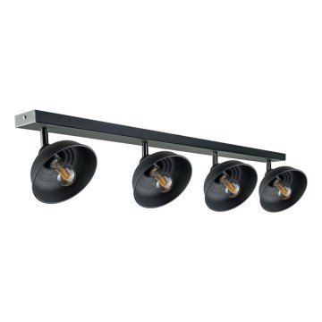 Spot FAUN 4xE27/60W/230V noir