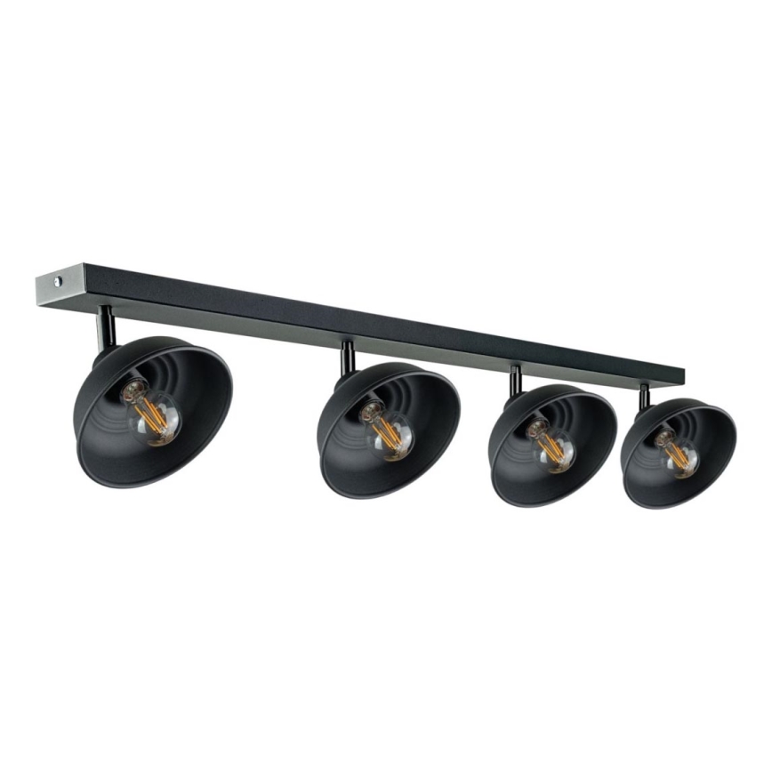 Spot FAUN 4xE27/60W/230V noir