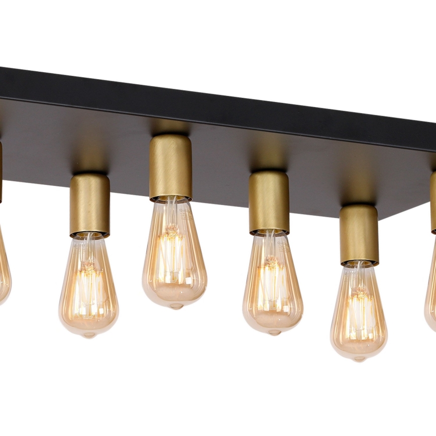 Spot FILO 11xE27/60W/230V zwart/goud