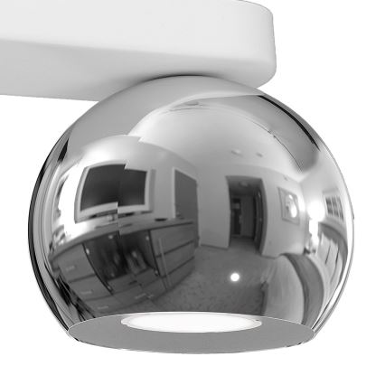 Spot GALAXY 2xGU10/8W/230V blanc/chrome brillant
