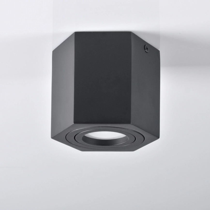 Spot HEXAGON 1xGU10/10W/230V noir
