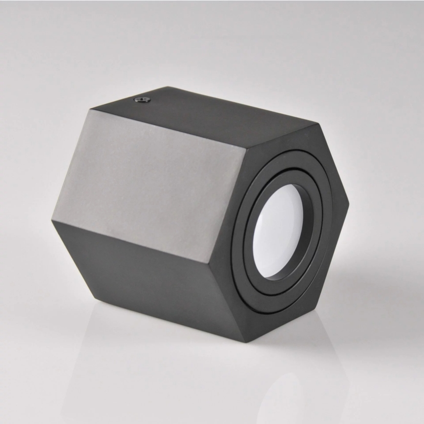 Spot HEXAGON 1xGU10/10W/230V noir
