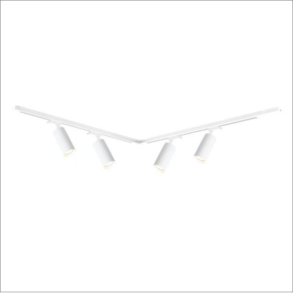 Spot in een rail systeem MICA 4xGU10/10W/230V wit