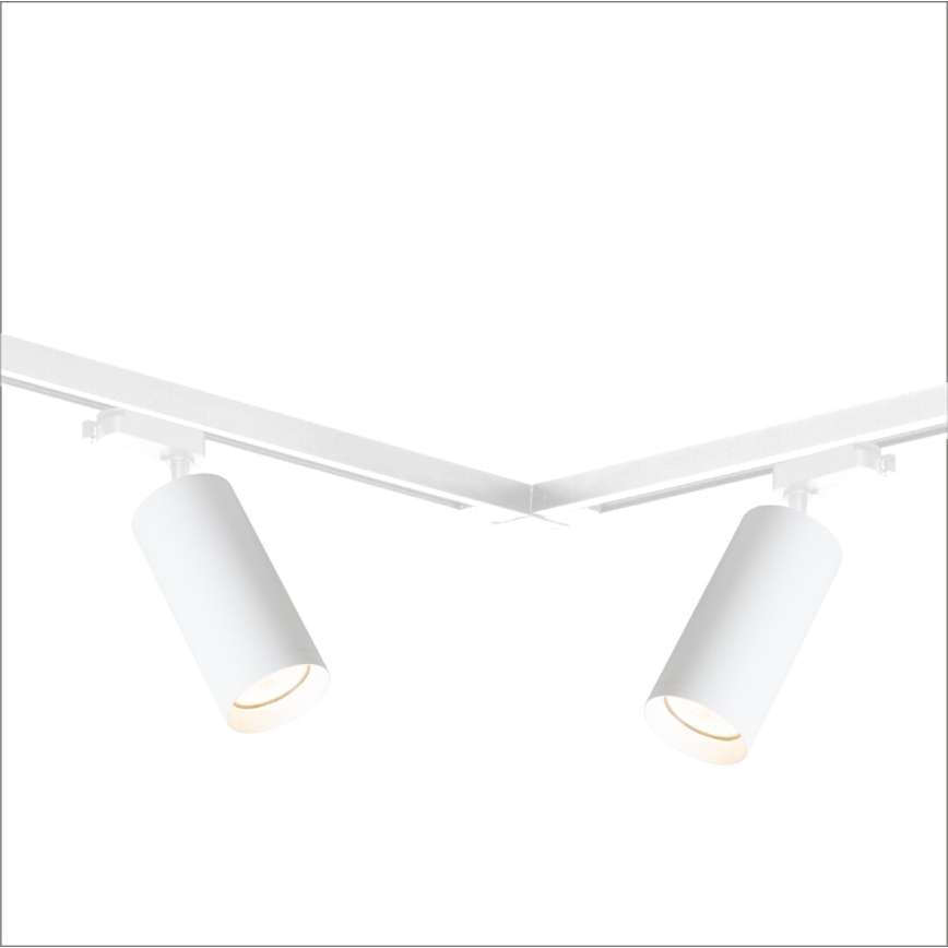 Spot in een rail systeem MICA 4xGU10/10W/230V wit