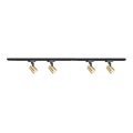 Spot in een rail systeem VOLF 4xGU10/10W/230V goud/zwart