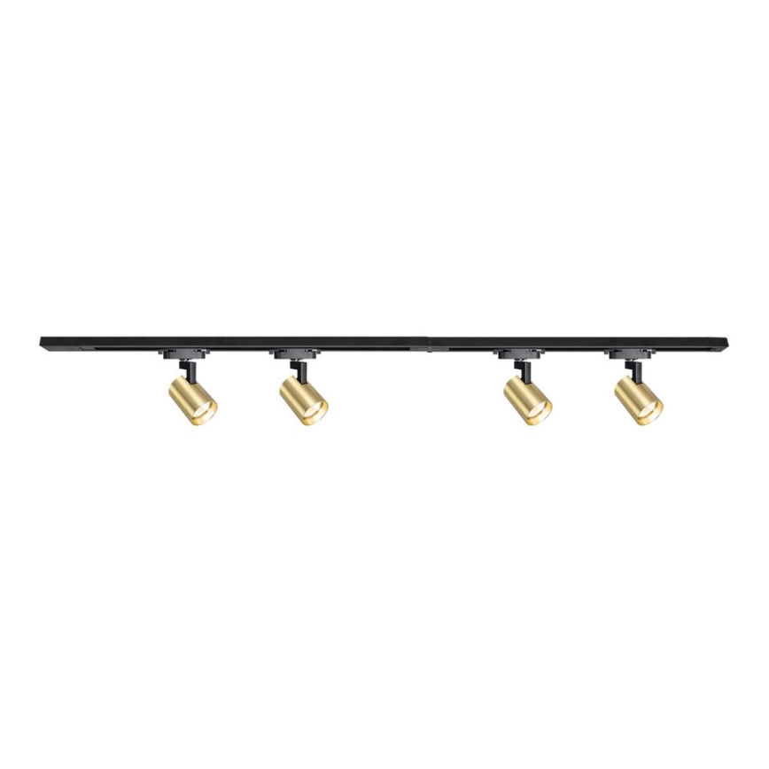 Spot in een rail systeem VOLF 4xGU10/10W/230V goud/zwart