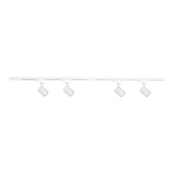 Spot in een rail systeem VOLF 4xGU10/10W/230V wit