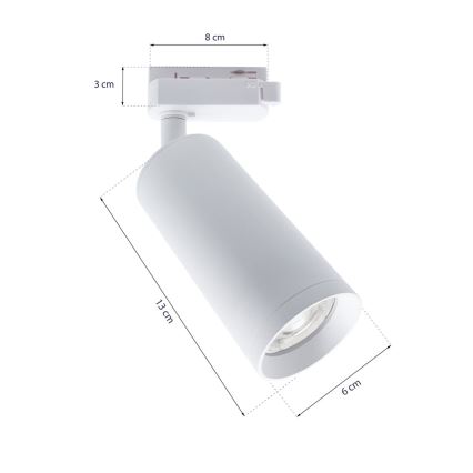 Spot in rail system MICA 3xGU10/25W/230V wit