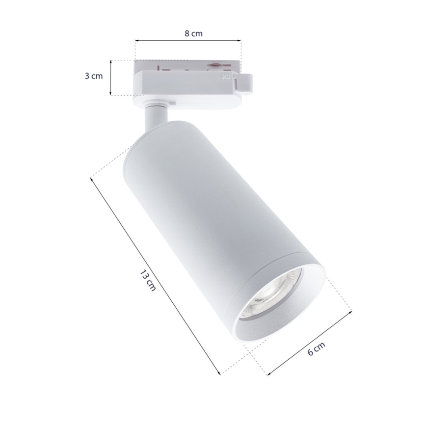 Spot in rail system MICA 3xGU10/25W/230V wit