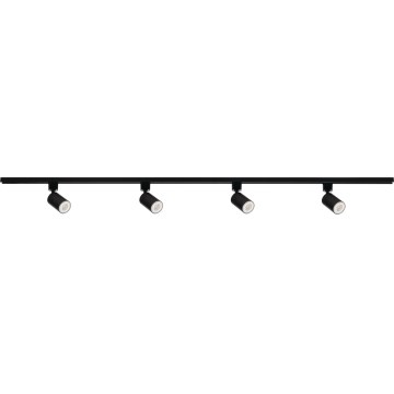 Spot in railsysteem ALTEAR 4xGU10/10W/230V 1,5m zwart