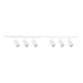 Spot in railsysteem PIPE 6xGU10/10W/230V wit