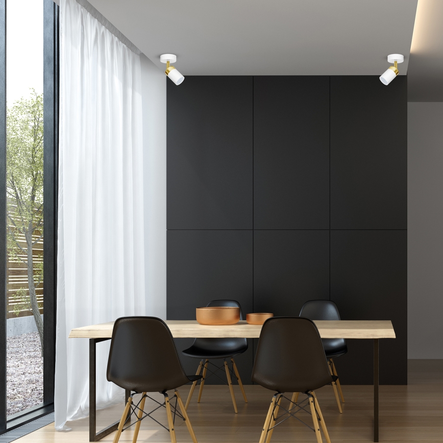 Spot JOKER 1xGU10/25W/230V blanc/doré