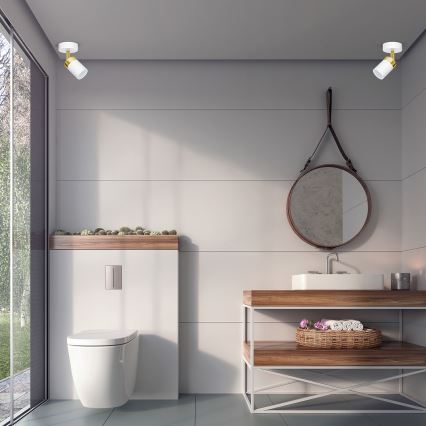 Spot JOKER 1xGU10/25W/230V blanc/doré