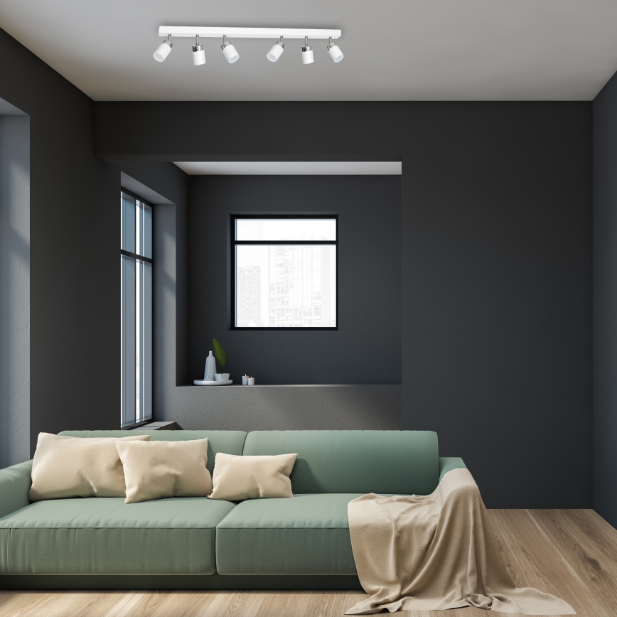 Spot JOKER 6xGU10/25W/230V blanc/chrome brillant