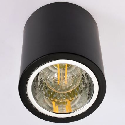 Spot JUPITER 1xE27/20W/230V d. 9,8 cm noir