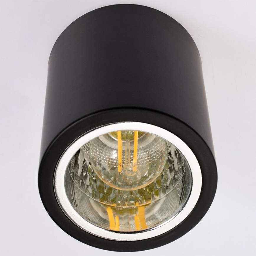Spot JUPITER 1xE27/20W/230V d. 9,8 cm noir